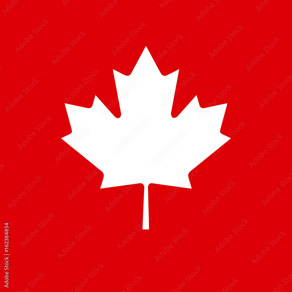 Happy Canada Day. Poster with Canadian flag symbol Maple leaf logo. Vector  banner, sticker, label, card, brochure, poster, wallpaper design. Stock  Vector | Adobe Stock