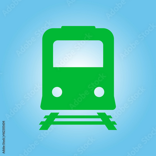 Train icon. Metro symbol. Railway station sign.