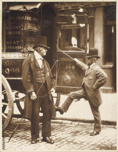 Tableau sur toile Omnibus Drivers - 1877. Date: 1877