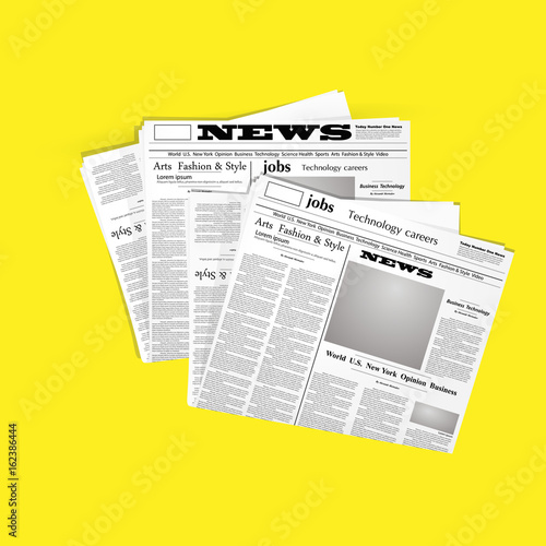 newspaper vector illustration