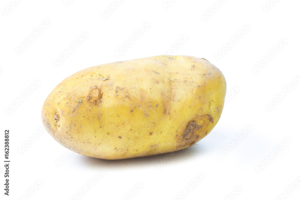 New potato isolated on white background New potato isolated on white background