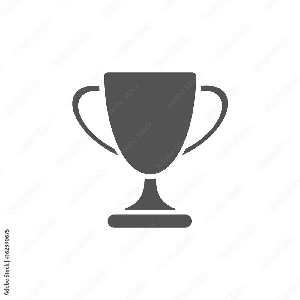 Trophy icon on white background Trophy icon on white background