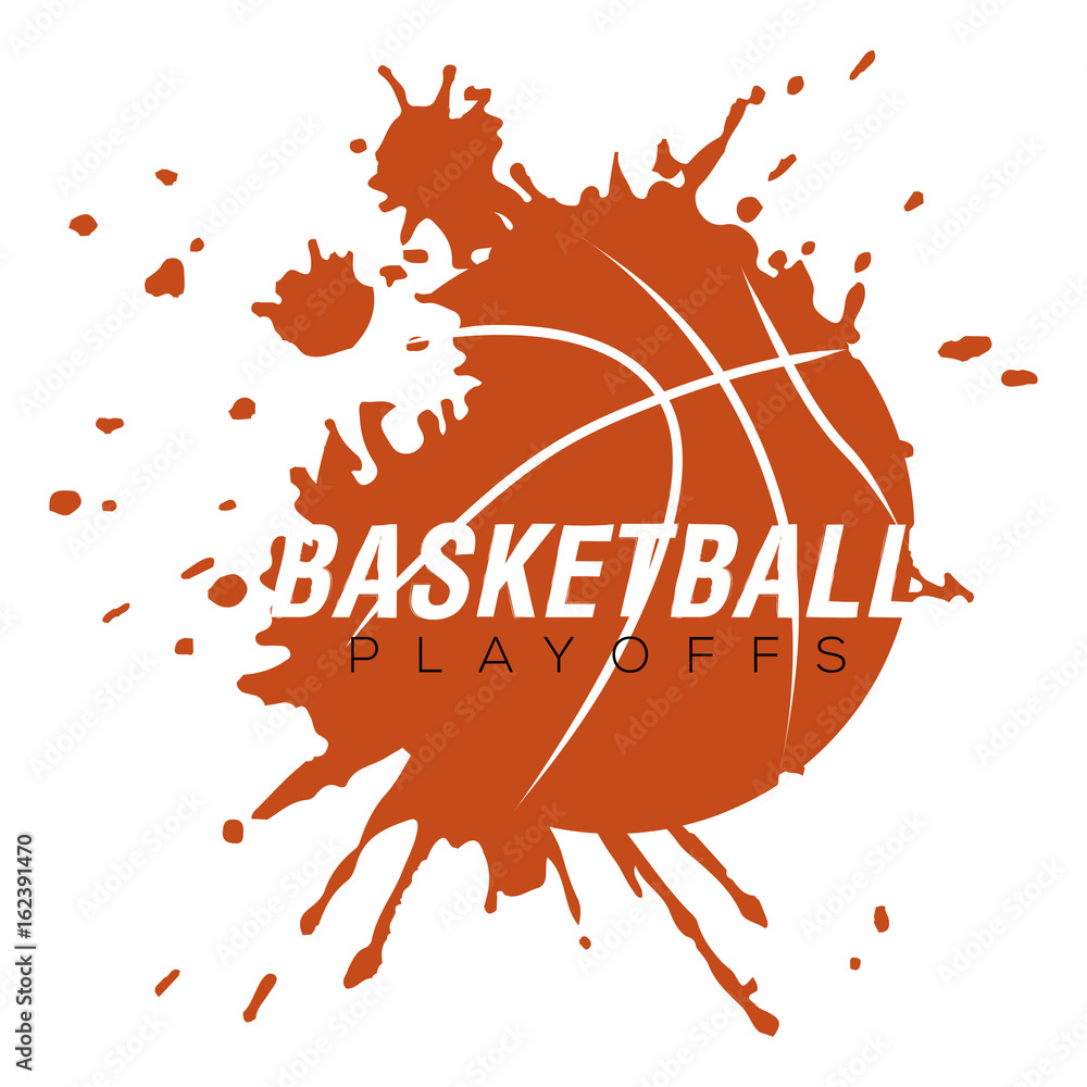 Fototapeta premium Isolated basketball emblem