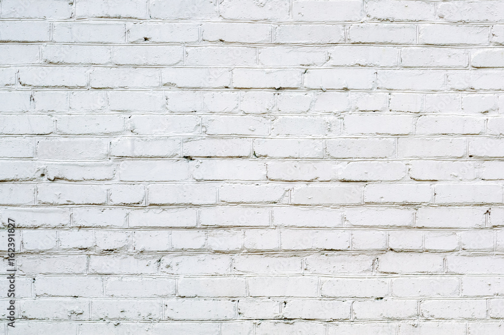 Fototapeta premium White brick wall background. Brick wall texture for design.