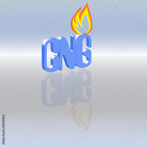 CNG blau Flamme