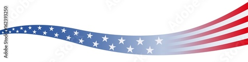 Banner. Stars and stripes (w bg)