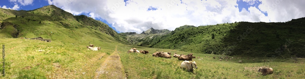 Landscape of Valvarrone in Italy