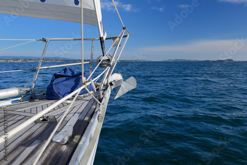 sea view from sailing yacht
