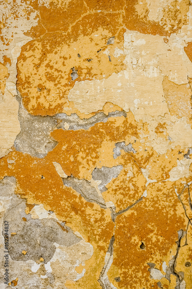 Fototapeta premium Closeup abstract old wall background. Grunge concrete wall texture for design.