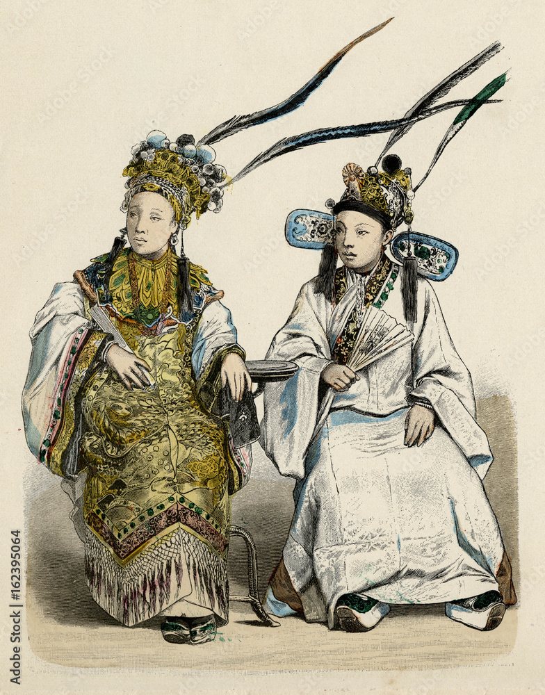 Obraz premium Theatre - Exotic - Actresses. Date: circa 1880