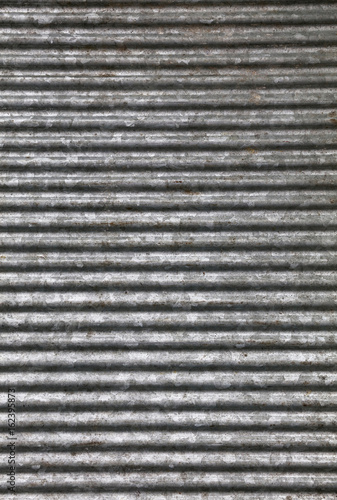 Corrugated goffered metal background texture