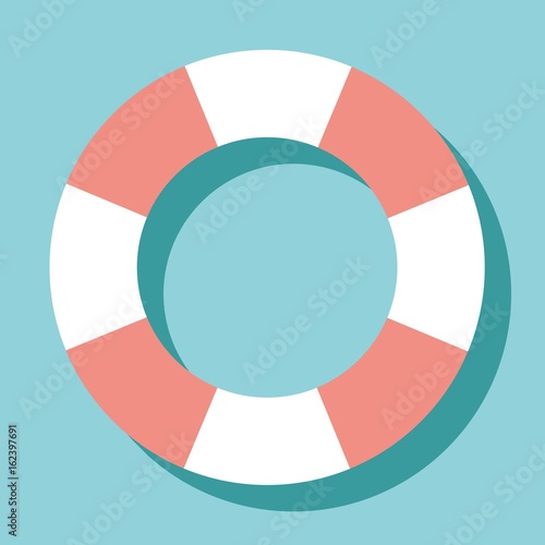 Safety float swim circle vector icon
