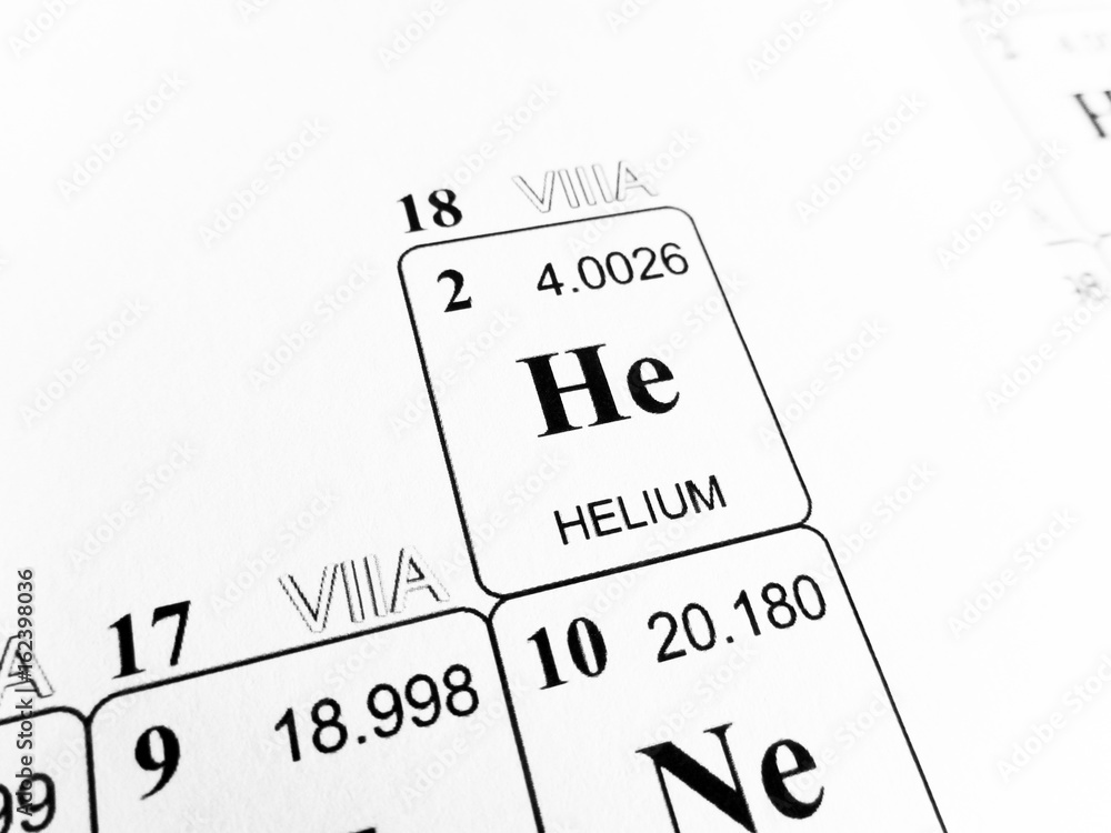 Helium on the periodic table of the elements Helium on the periodic table of the elements