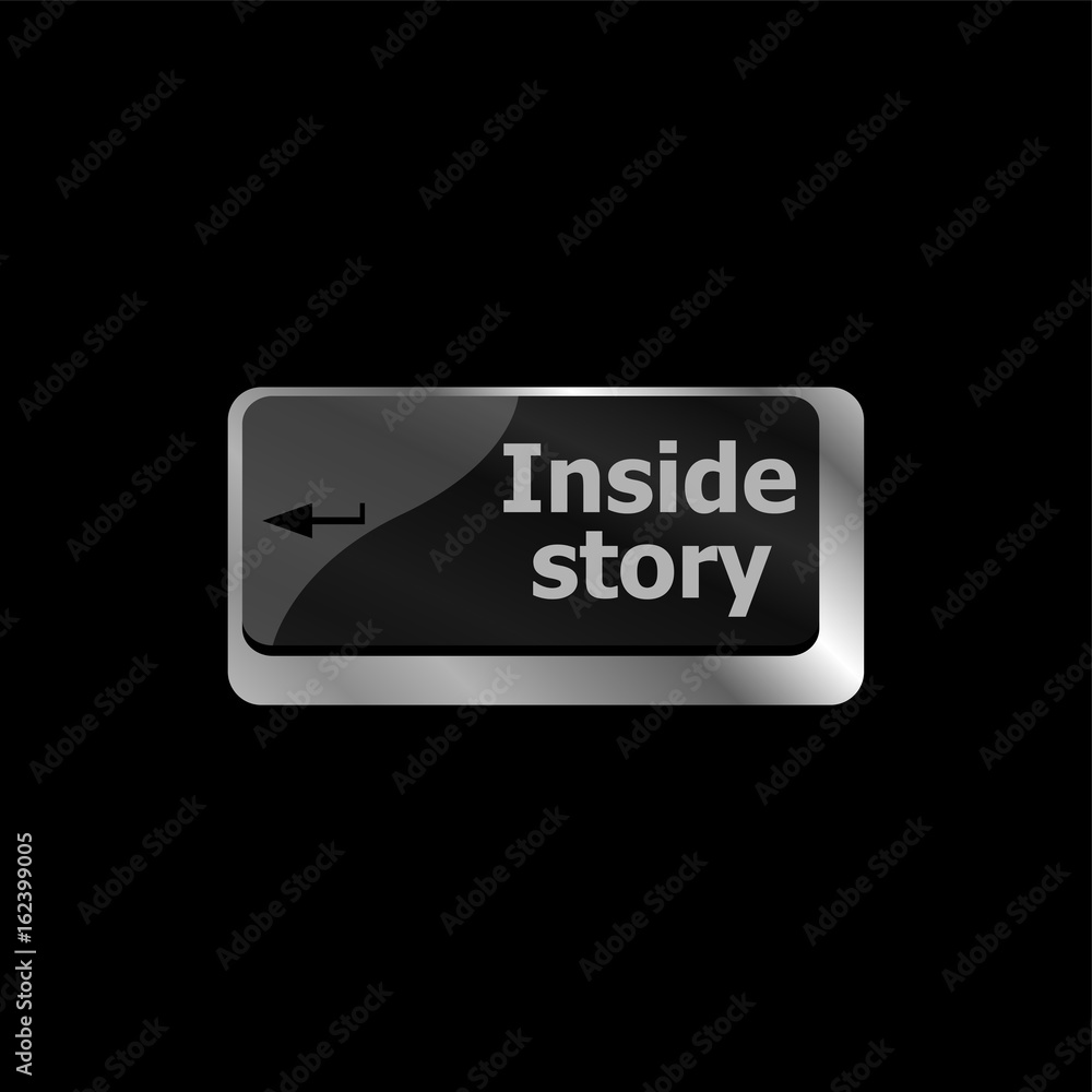 Inside Story . Story concept. Computer keyboard key button Inside Story . Story concept. Computer keyboard key button