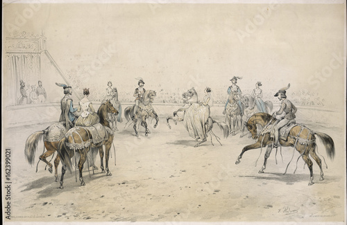 Horseback Quadrille. Date: 19th century