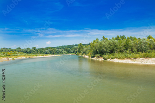  Beautiful sand beach and green nature on Drava river in Medjimurje, Croatia 