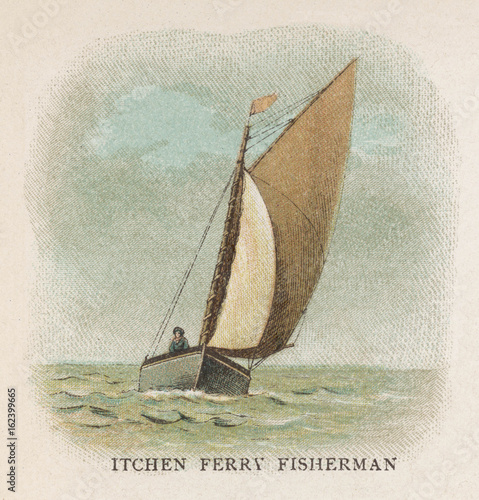 Itchen Ferry Fishingboat. Date: circa 1880