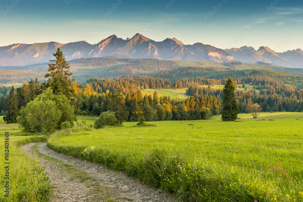 Tatra mountains landscape - obrazy, fototapety, plakaty 