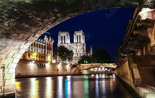 The Notre Dame cathedral in evening, Paris, France. © kovalenkovpetr