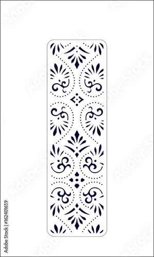 laser cut decorative bookmark