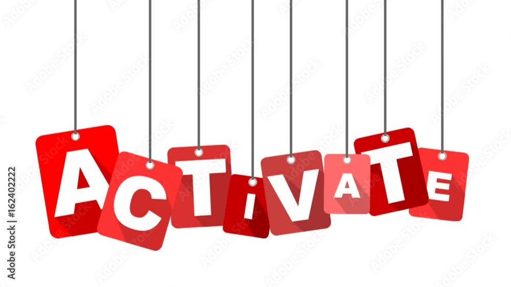 red flat animation activate red flat animation activate