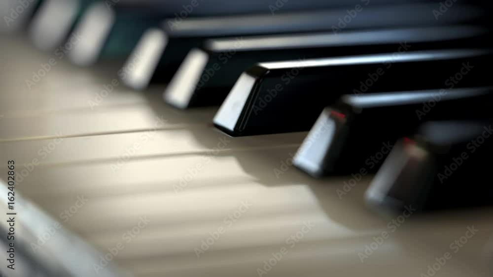 Piano keys close up, loopable (4K,ultra high definition 2160p, seamless loop) Piano keys close up, loopable (4K,ultra high definition 2160p, seamless loop)