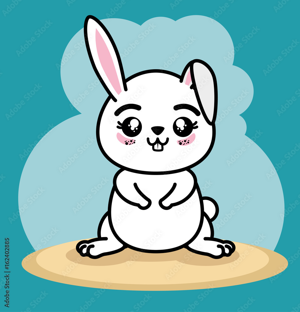 Cute and lovely bunny animal cartoon vector illustration graphic design Cute and lovely bunny animal cartoon vector illustration graphic design