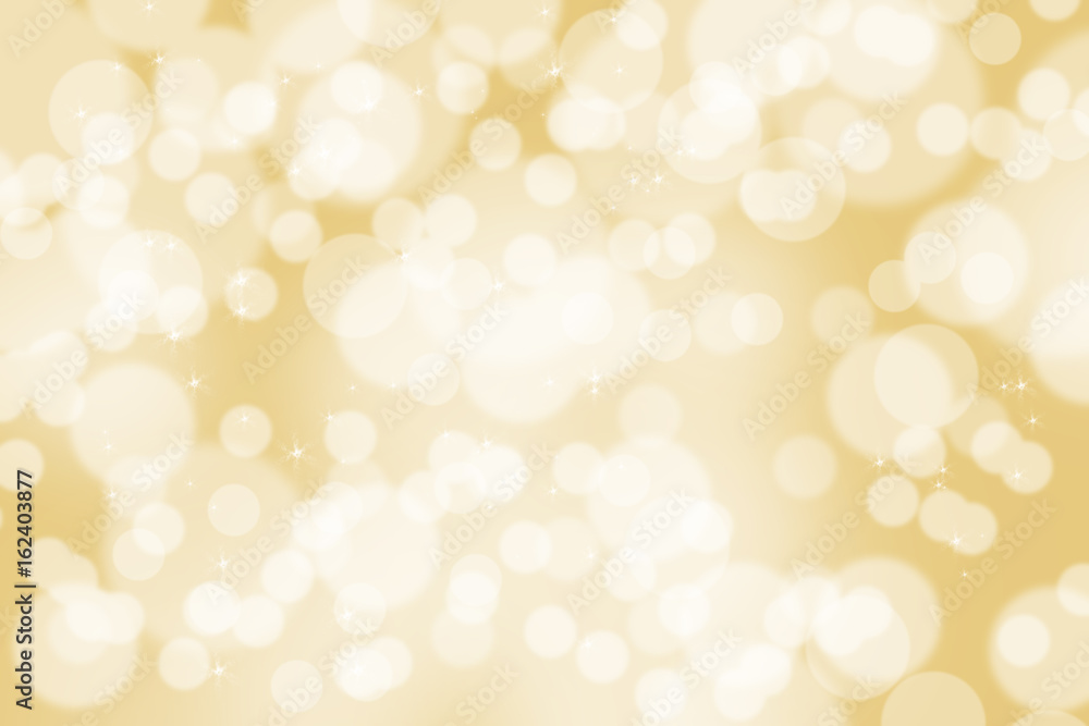 Abstract illustration bokeh light on golden background Abstract illustration bokeh light on golden background