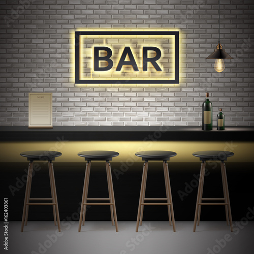 Bar, pub interior
