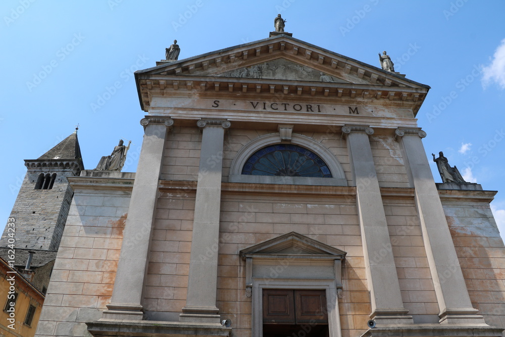 Saint Victor Church in Cannobio on Lake Maggiore, Piedmont Italy