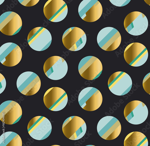 PLuzury gold polka dot moti...