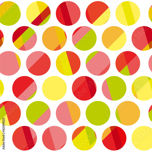 Polka dot motif modern conc...