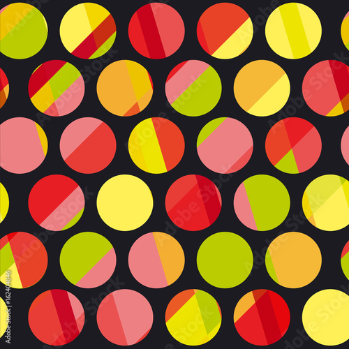 Polka dot motif modern conc...