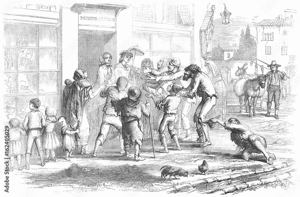 Tourists Accosted 1859. Date: 1859