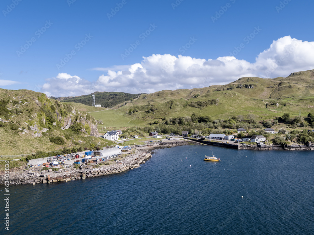 Aerial view of the coast between Gallanach and Oban, Argyll