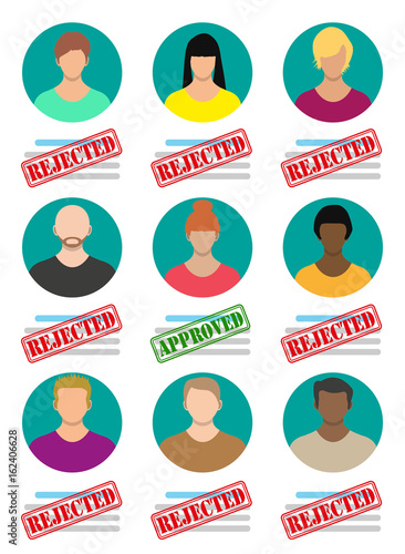 Human resources management concept