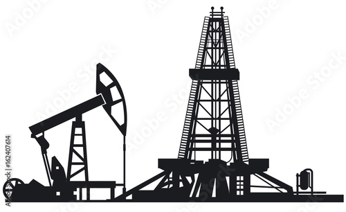 oil drilling derrick
