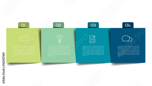 Table, schedule, organizer, planner, notepad, timetable. Step by step template, infographic.