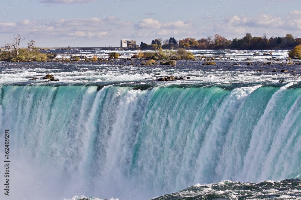 Beautiful image with amazing powerful Niagara waterfall