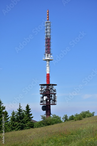 transmission tower,Beskydy,Czech republic
