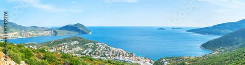 The beautiful coastline of Kalkan, Turkey photo