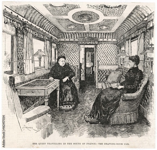 Victoria's Rail Carriage. Date: 1892