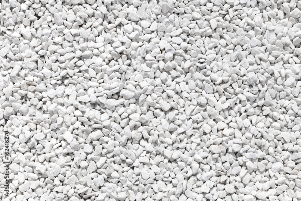 Fototapeta premium Natural matte white color pebble stones. background image, texture