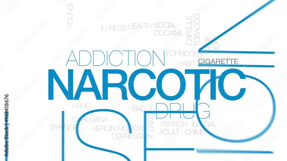 Narcotic animated word cloud, text design animation. Kinetic typography. Narcotic animated word cloud, text design animation. Kinetic typography.