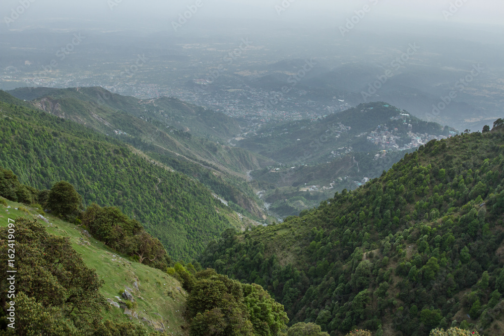 View of Dharamsala from the Thyrund Pass

