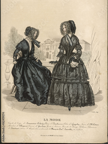 Mourning Dress 1844. Date: 1844