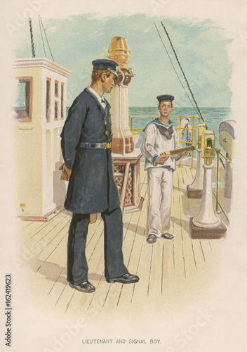 Naval Lieutenant - Boy. Date: circa 1890