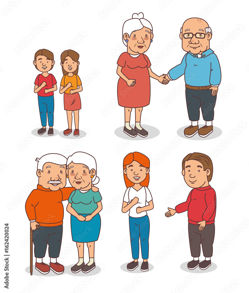 Lovely family cartoon vector illustration graphic design Lovely family cartoon vector illustration graphic design