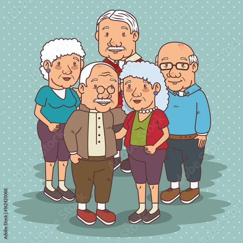 Happy grandparents day vector illustration graphic design