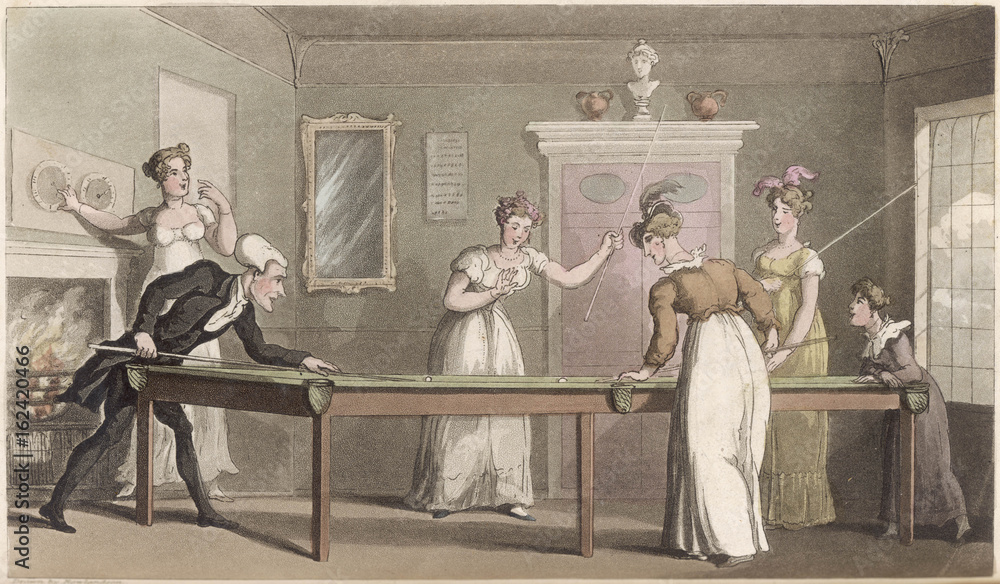 The Billiard Table. Date: 1821